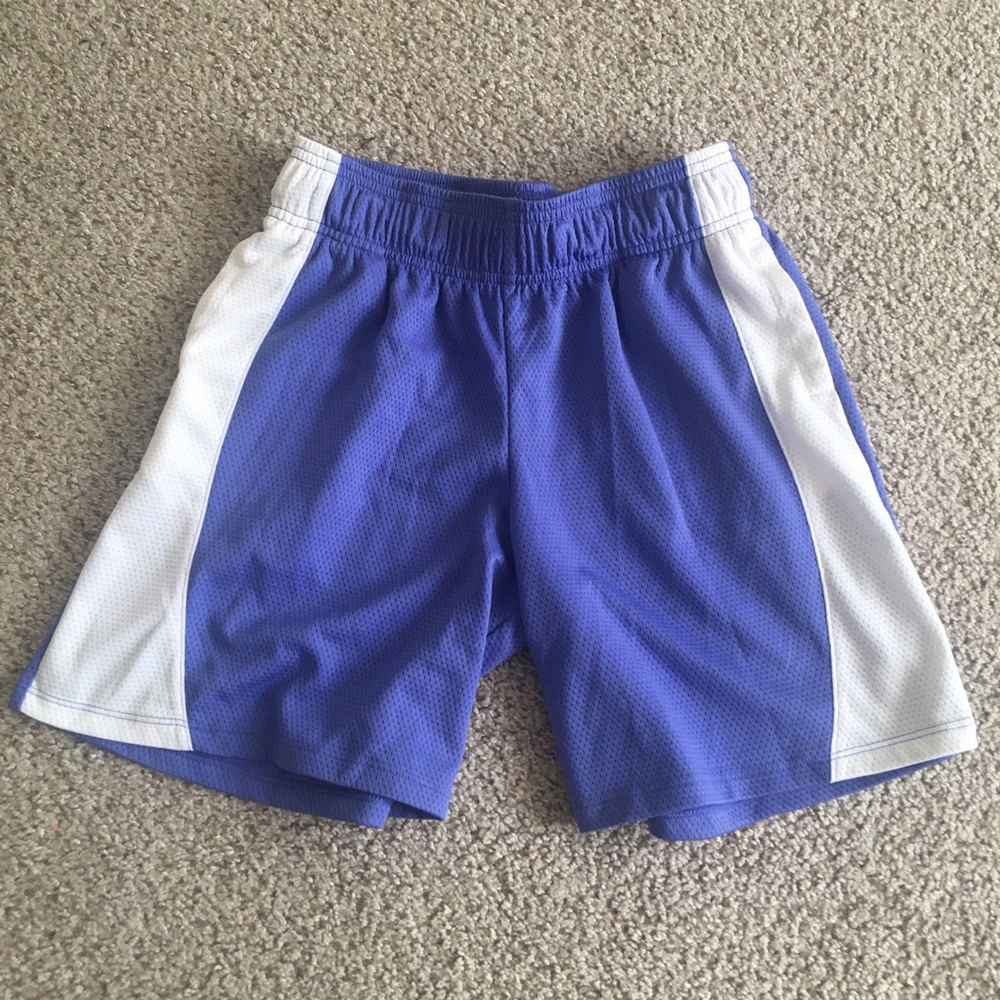 Athletic Works Light Purple and White Kids Shorts Size L(10-12)